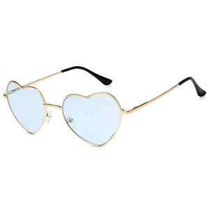 Fashion Design Love Heart Sunglasses Brand Retro Women Sun glasses Red Yellow Pink Gafas Shades For Lady Vintage Eyewear UV400