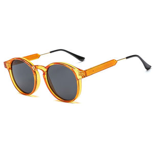 Retro Round Sunglasses Women Men Brand Design Transparent Female Sun glasses Men Oculos De Sol Feminino Lunette Soleil
