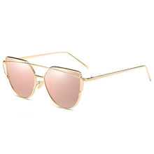 Load image into Gallery viewer, Cat Eye Women Sunglasses Fashion Brand Design Mirror Sun glasses For Women Vintage Female Metal Eyewear Shades Oculos De Sol