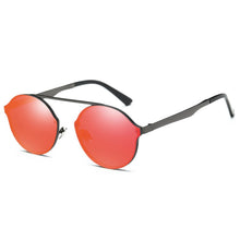 Load image into Gallery viewer, Fashion Design Women Men Round Sunglasses Steampunk Mirror Coating Sun Glasses UV400 Eyewear Shades Gafas Oculos de sol