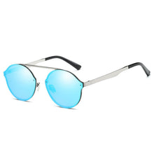 Load image into Gallery viewer, Fashion Design Women Men Round Sunglasses Steampunk Mirror Coating Sun Glasses UV400 Eyewear Shades Gafas Oculos de sol