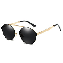 Load image into Gallery viewer, Fashion Design Women Men Round Sunglasses Steampunk Mirror Coating Sun Glasses UV400 Eyewear Shades Gafas Oculos de sol