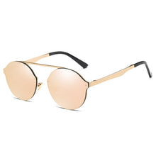 Load image into Gallery viewer, Fashion Design Women Men Round Sunglasses Steampunk Mirror Coating Sun Glasses UV400 Eyewear Shades Gafas Oculos de sol